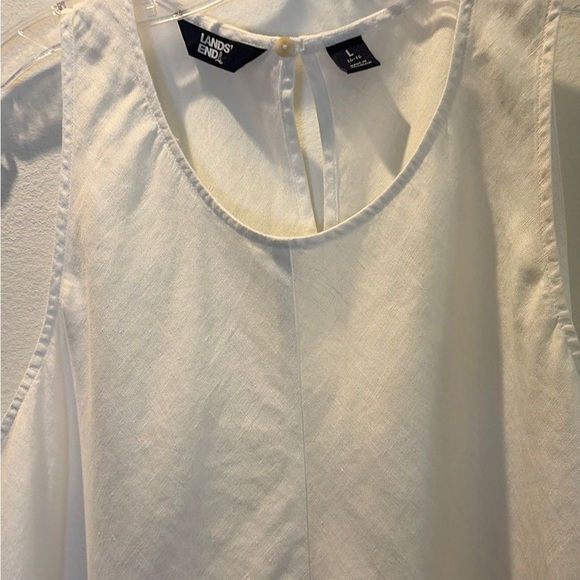 Lands end size L 14-16 100% linen tank - Picture 6 of 7